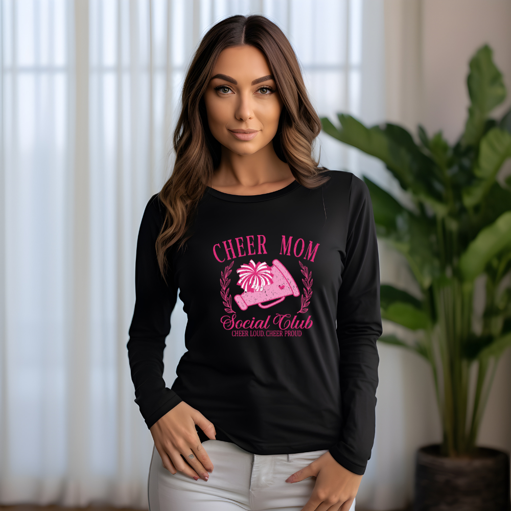 Cheer Mom Social Club Long Sleeve Tee