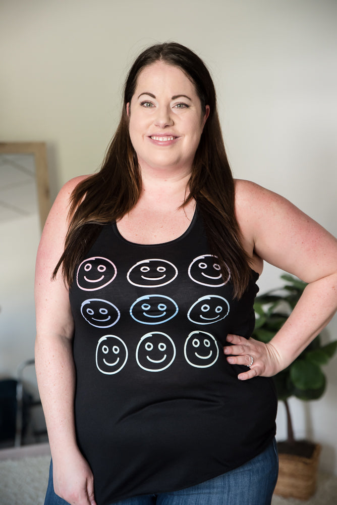 All Smiles Graphic Tank