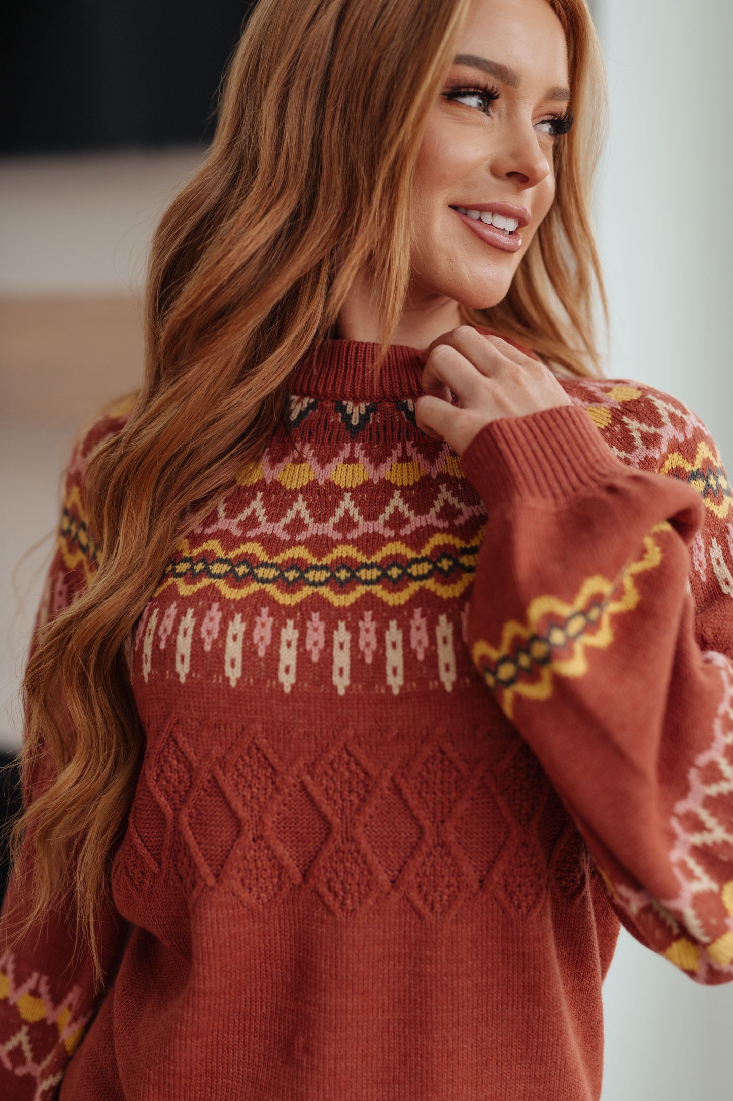 Cozy Chalet Fair Isle Sweater